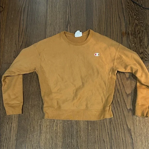 Champion Cropped Sweatshirt - Caramel Brown - Picture 1 of 2